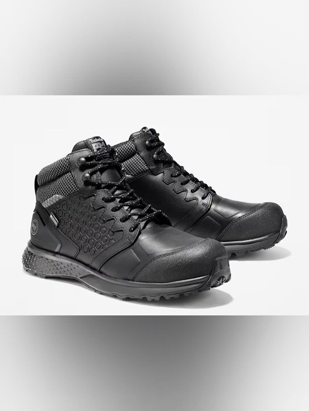 Timberland Reaxion Sneaker PRO Men's Black Slip-Resistant Work Boots 9.5